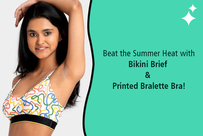 Beat the Summer Heat with Bikini Brief & printed bralette bra!