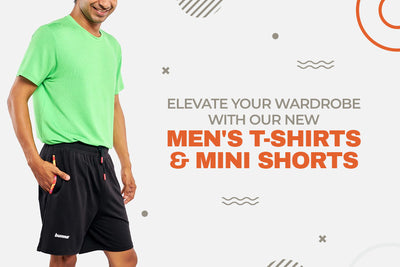 Elevate Your Wardrobe with Our New Men's T-Shirts & mini shorts