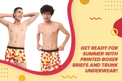 Get ready for summer with printed boxer briefs and trunk underwear!