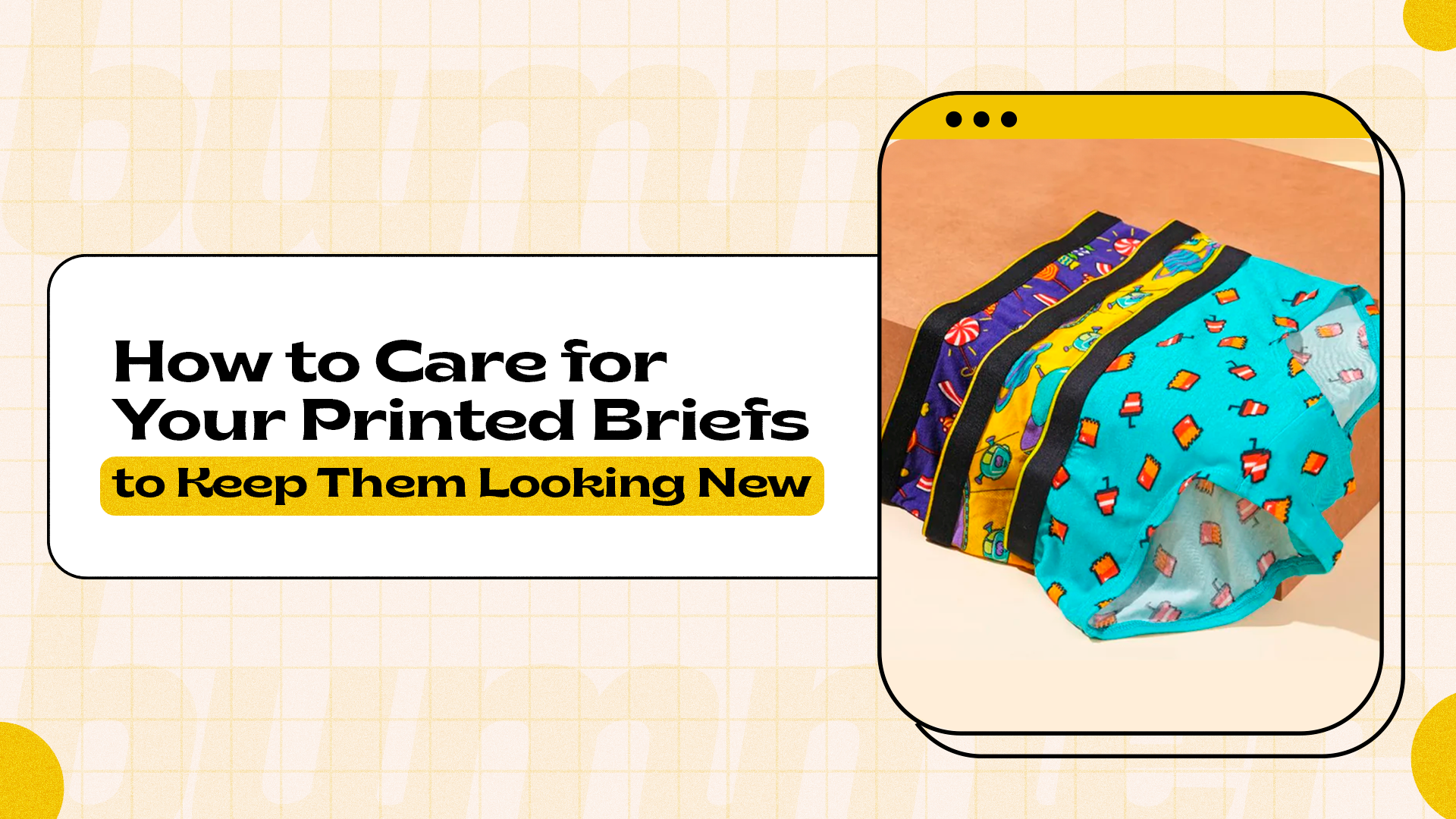 How to Care for Your Printed Briefs to Keep Them Looking New