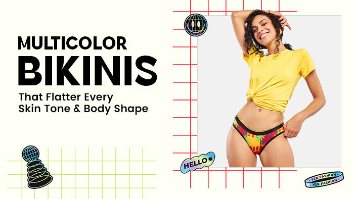 Multicolor Bikinis That Flatter Every Skin Tone & Body Shape