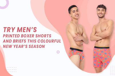 Try men’s printed boxer shorts and Briefs this colourful new year’s season