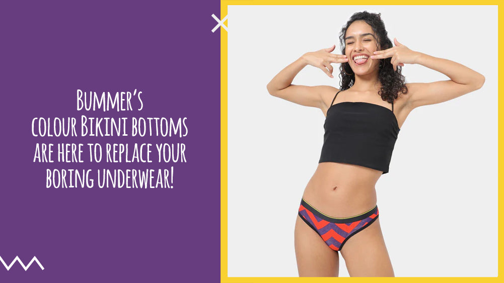Bummer’s colour Bikini bottoms are here to replace your boring underwear!