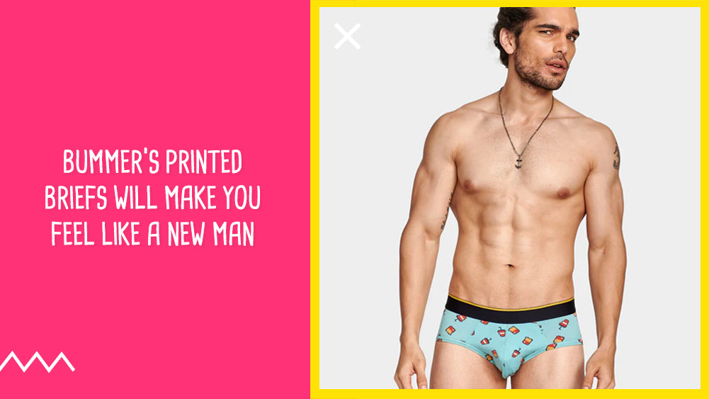 Bummer’s Printed briefs will make you feel like a new man