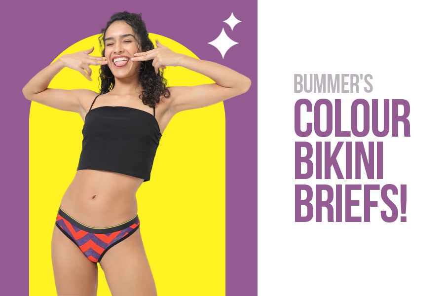 Explore the inner you with Bummer's colour bikini briefs!