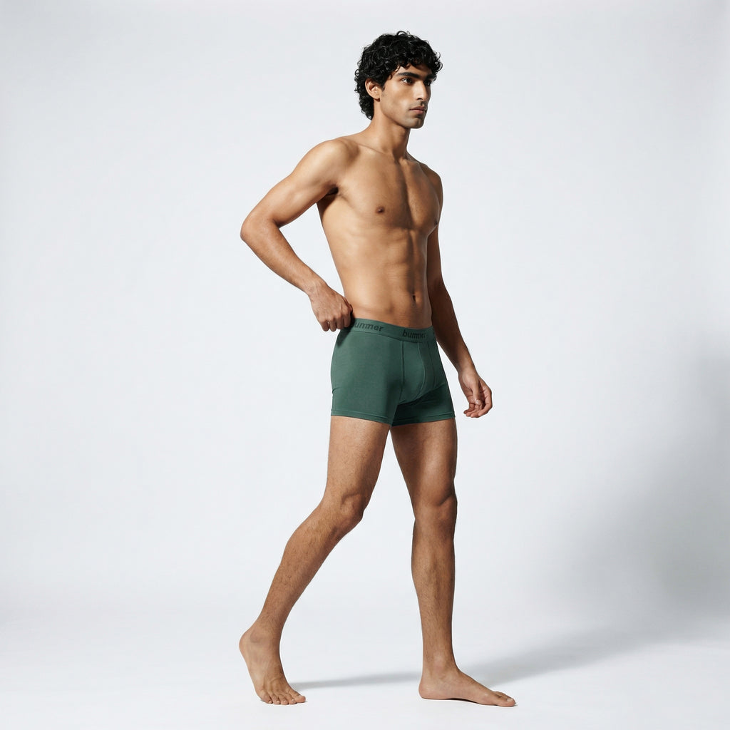 Cotton Stretch Trunks - Cedar