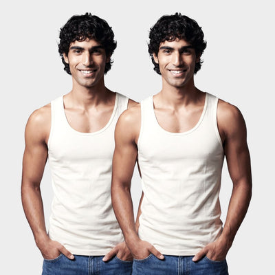 100% Cotton Men's Vest - 2 Pack