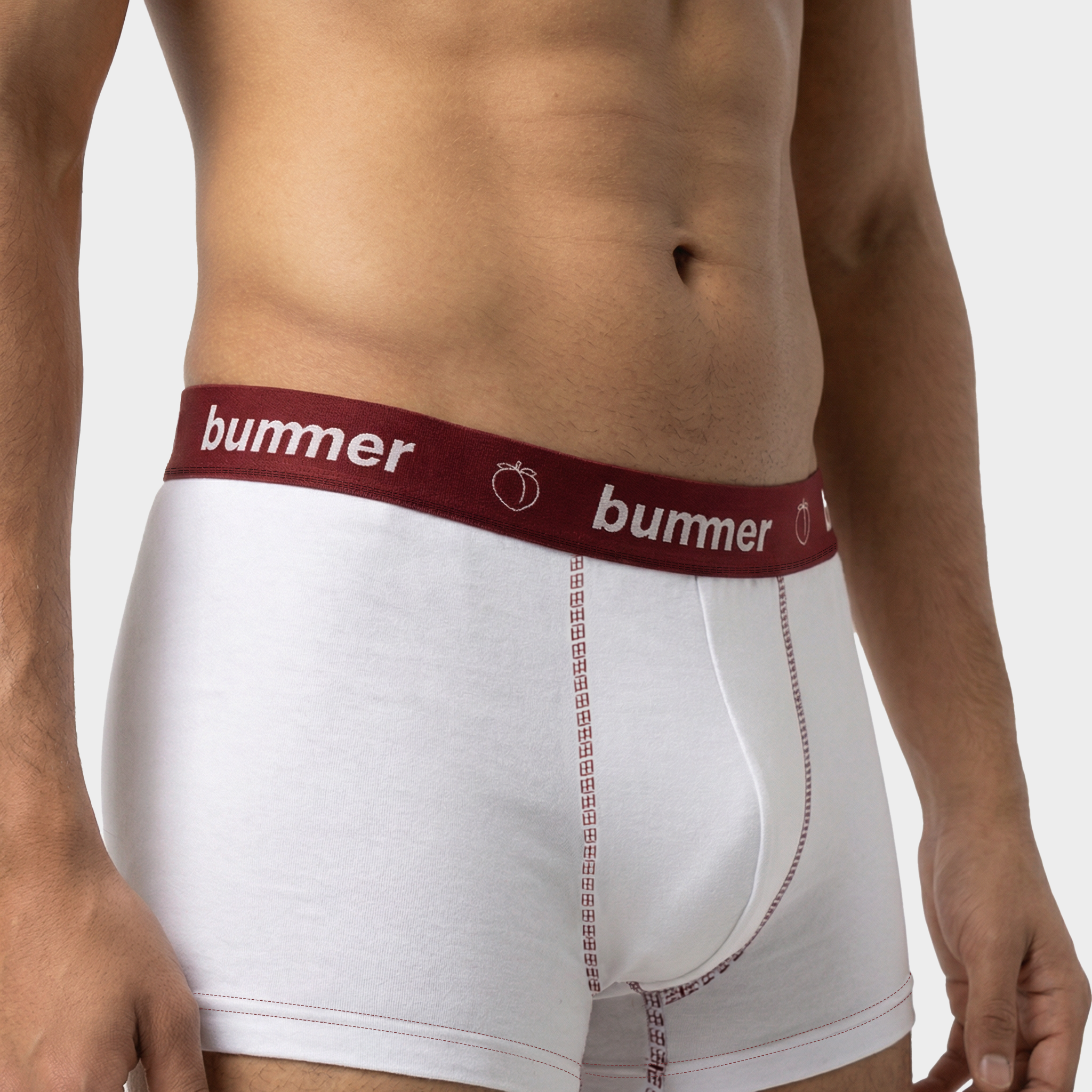 Cotton Stretch Trunks - Blanc