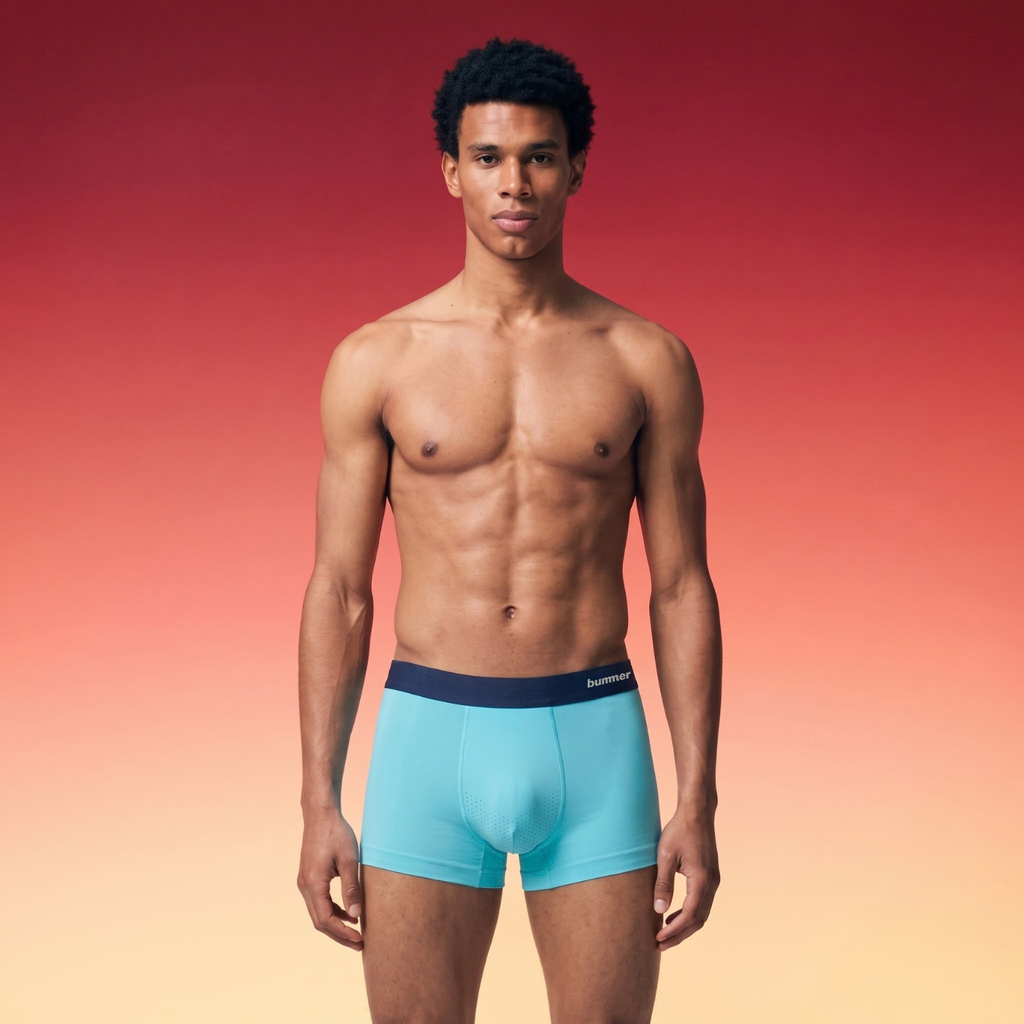 Seamfree Nylon Stretch Bonded Trunks - Caspian