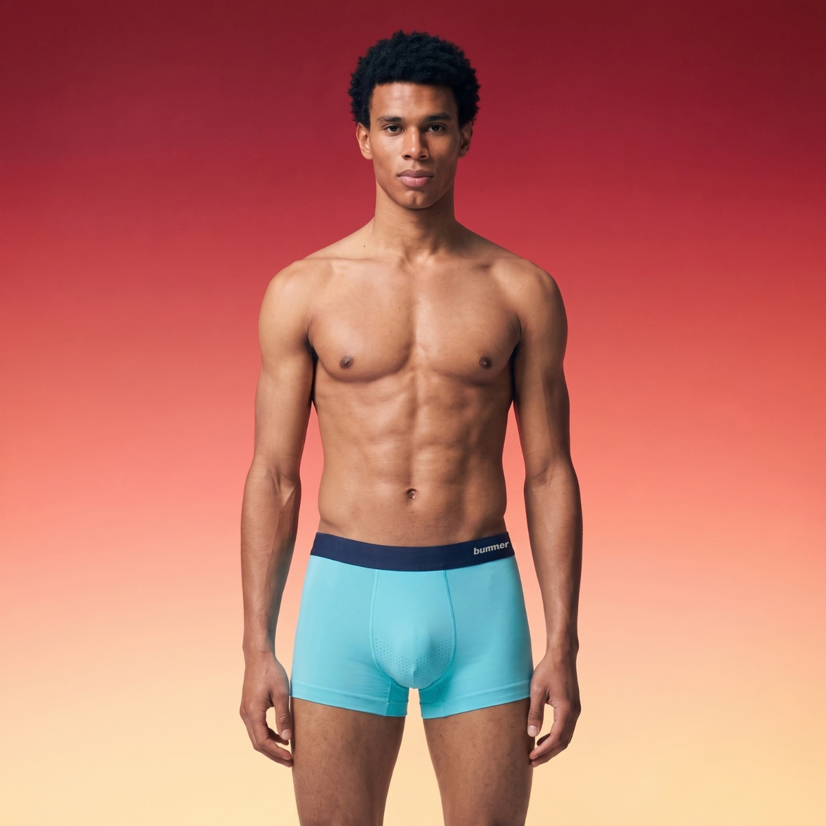 Seamfree Nylon Stretch Bonded Trunks - Caspian