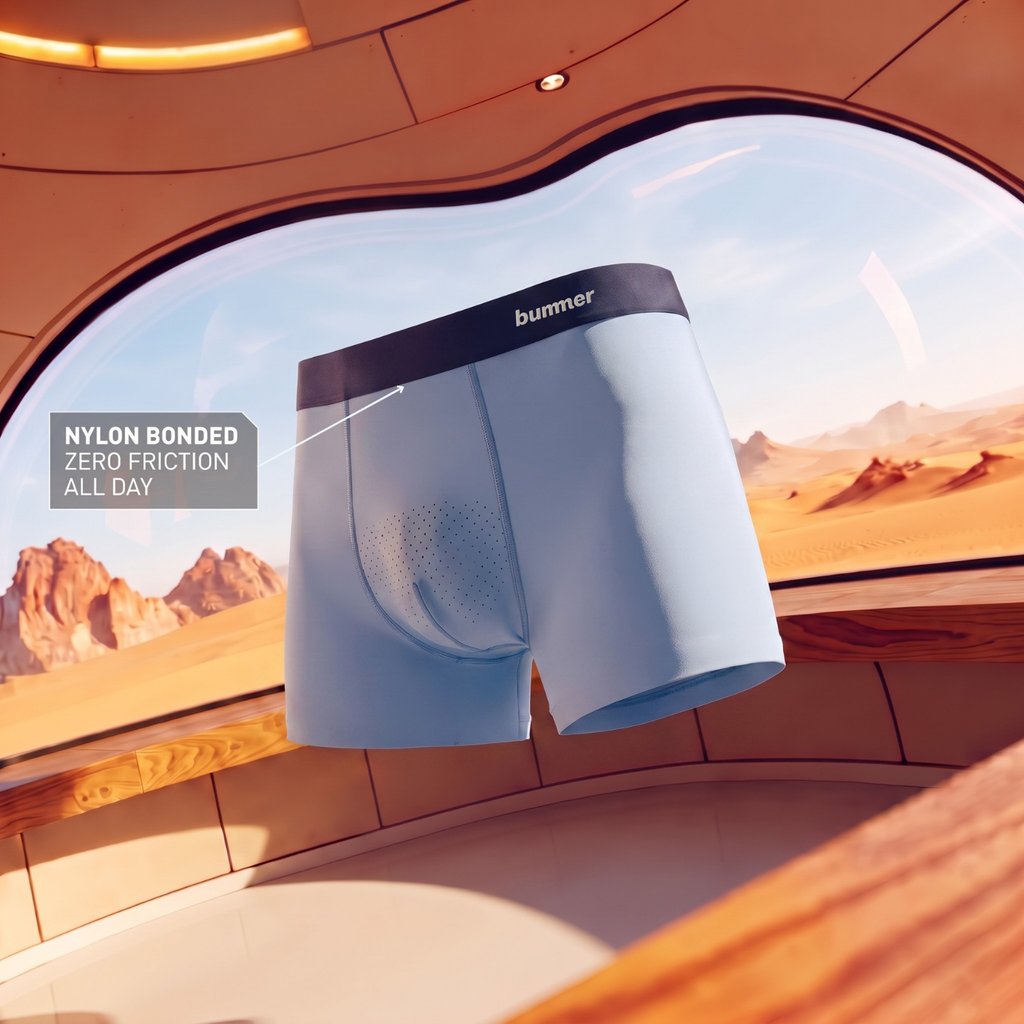 Seamfree Nylon Stretch Bonded Trunks - Bay of Bengal