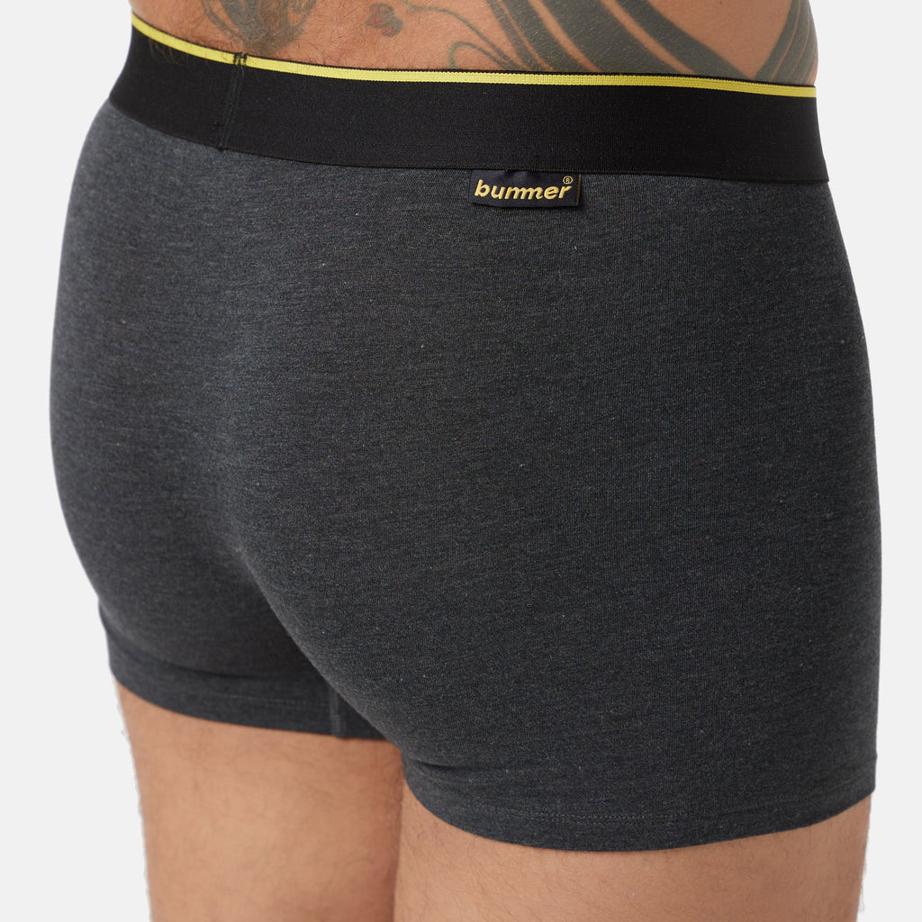 Bummer Soft Modal Trunks Charcoal Melange Zoom 