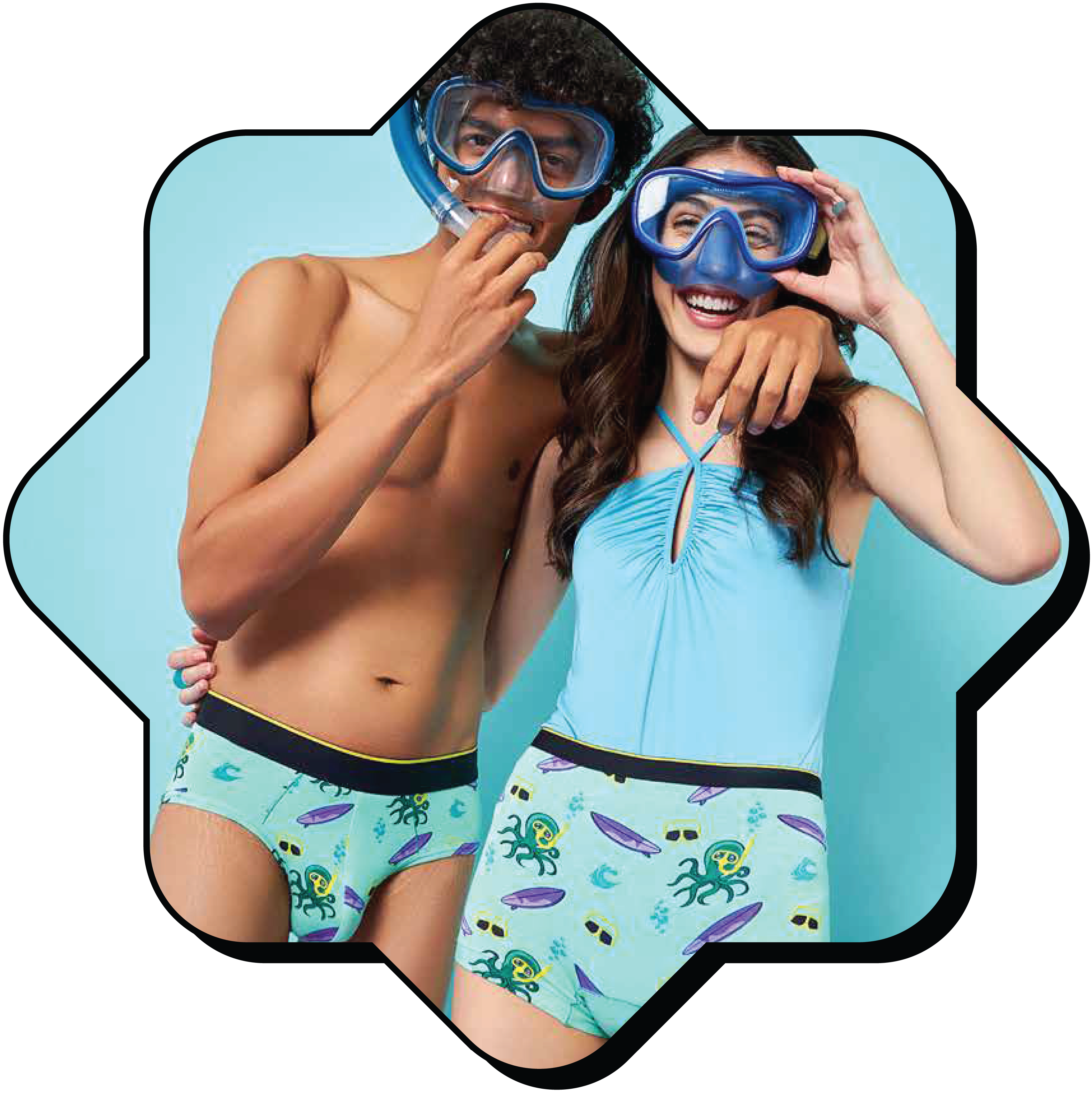 Buy Matching Underwear For Couples - Tencel Mens and Womens Underwear for  Couple Gifts - His and Hers Matching Undies Sets Online at desertcartINDIA