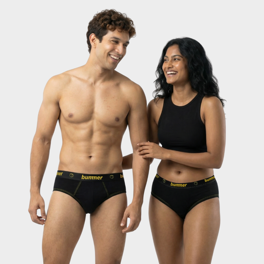 Brief & Hipster Matching Set - Noir