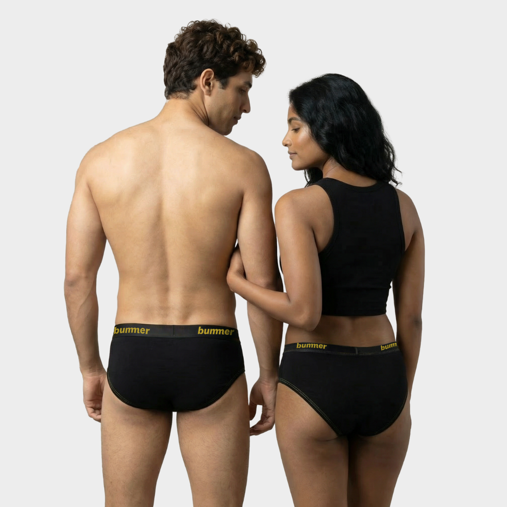 Brief & Hipster Matching Set - Noir
