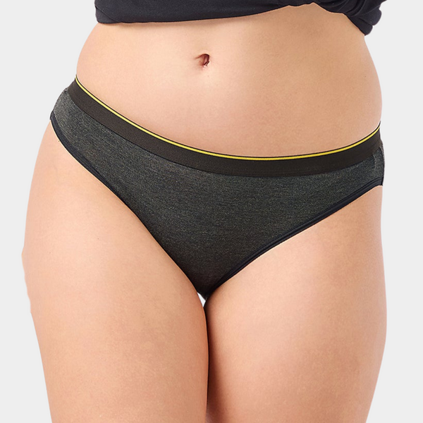 Modal Bikini  - Charcoal Melange