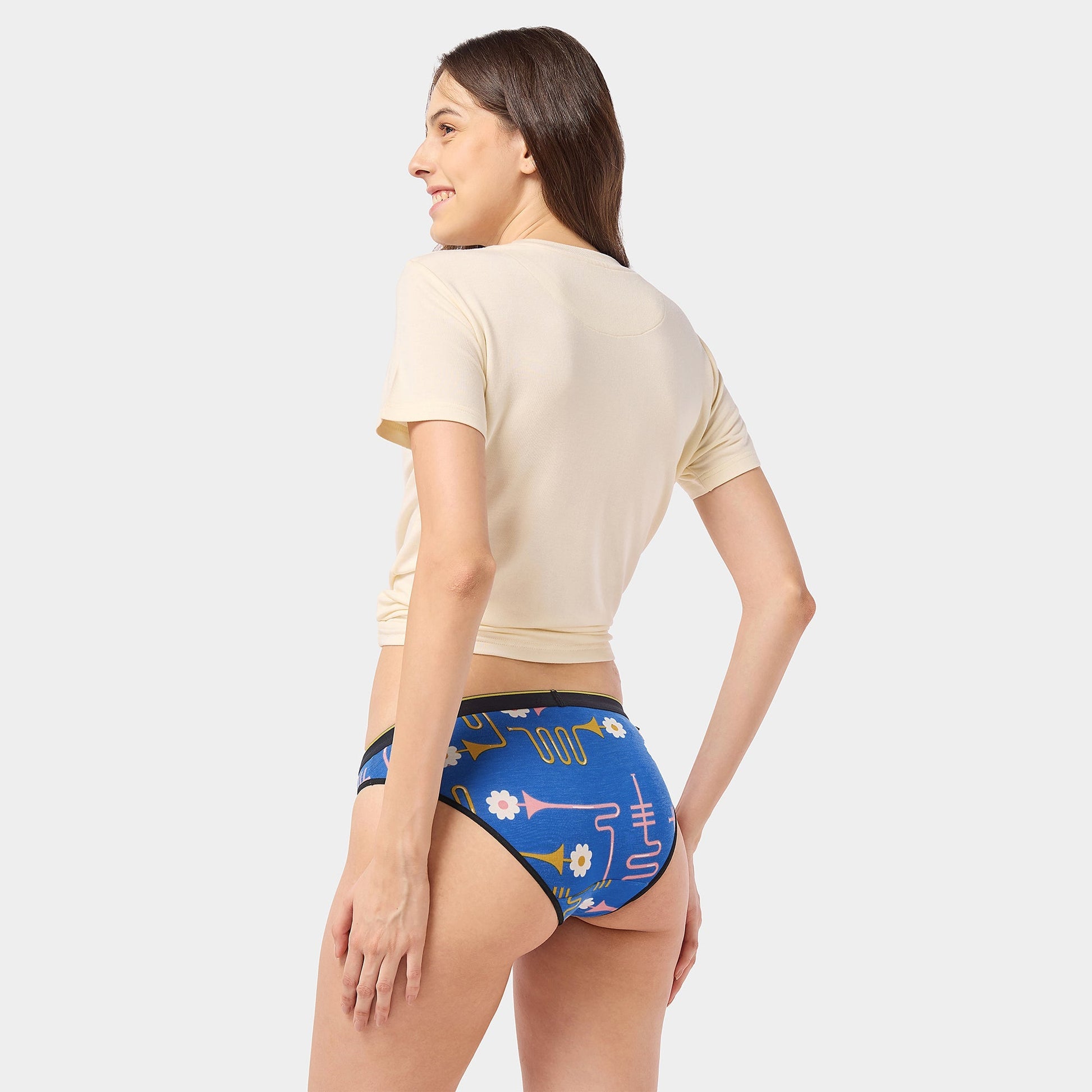 Bummer Soft Modal  Bikini Dixie Blues Back 