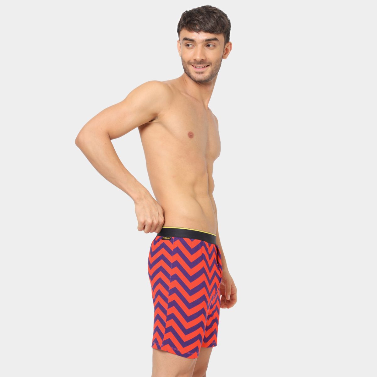 Bummer Soft Modal Boxers Chevron Side