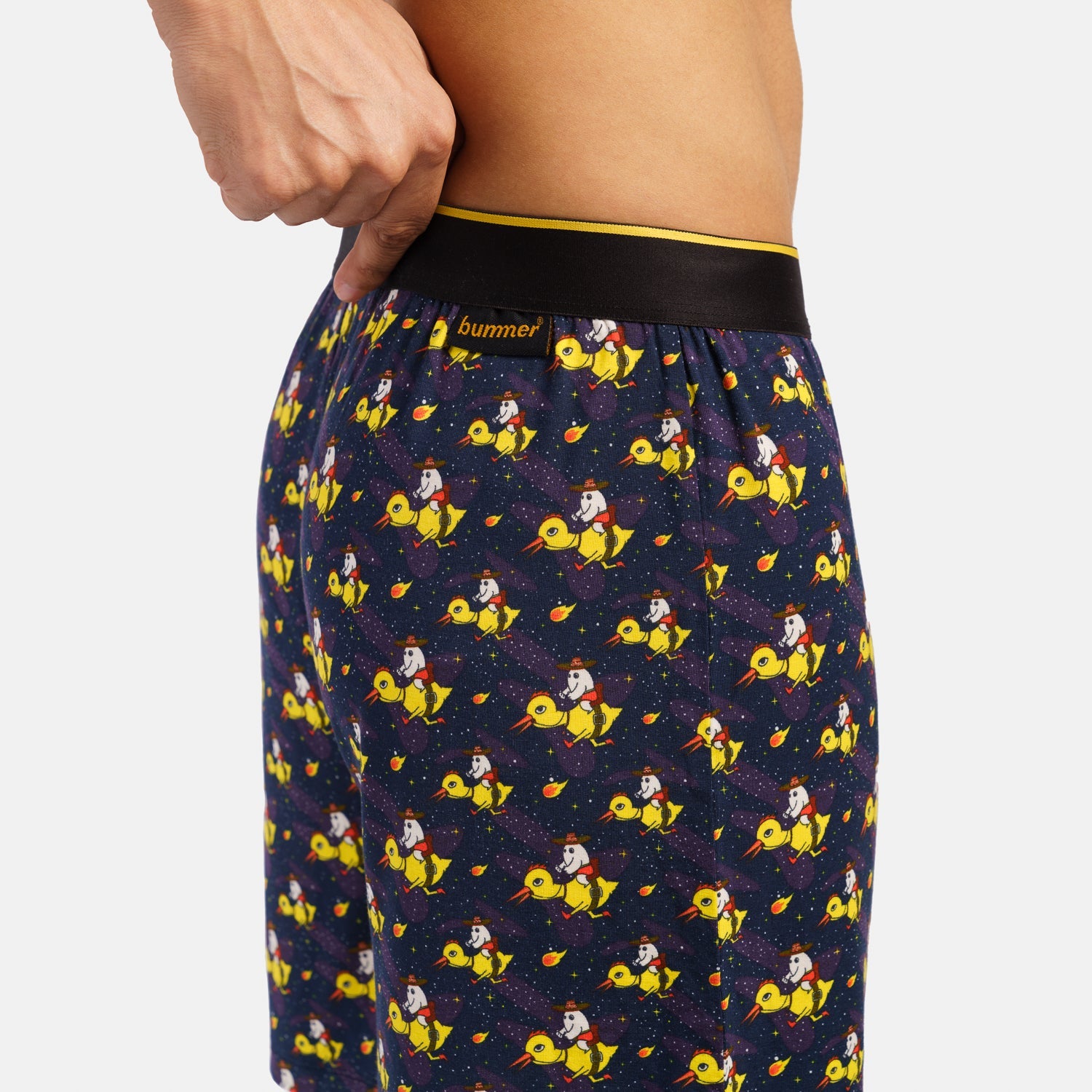 Bummer Soft Modal Boxers Sunny Ride Up Side Zoom