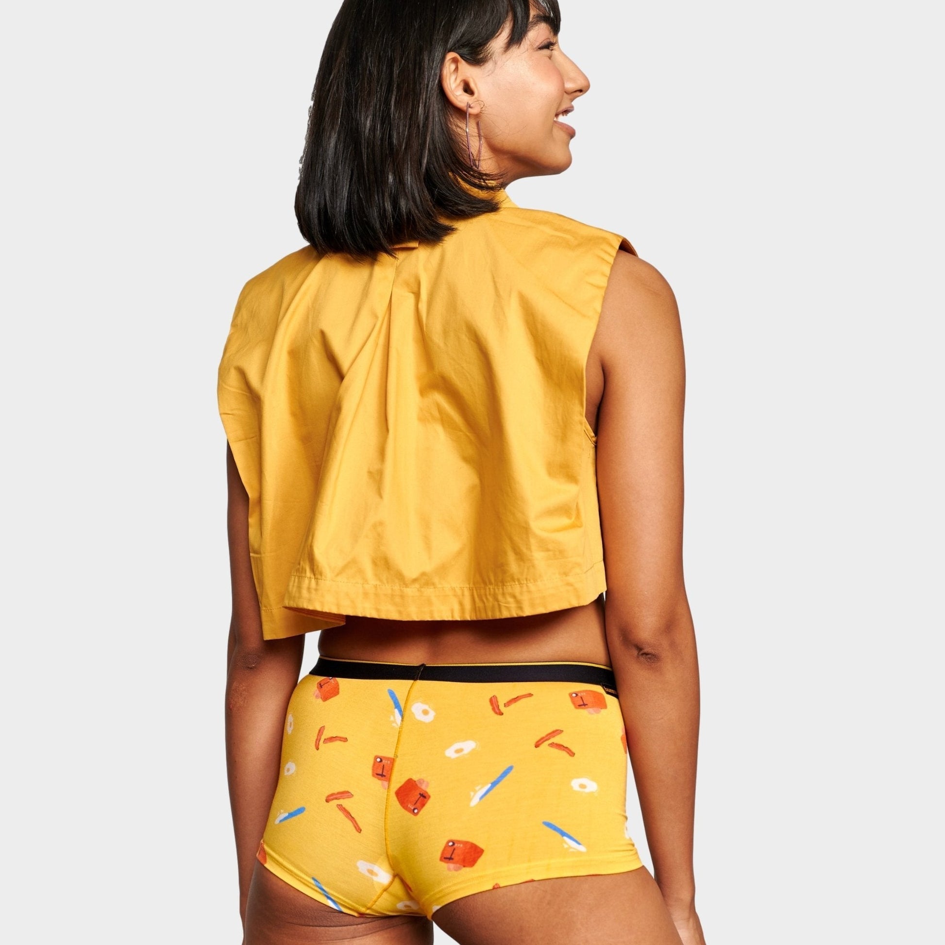 Bummer Soft Modal Boy Shorts Brekkie Back 