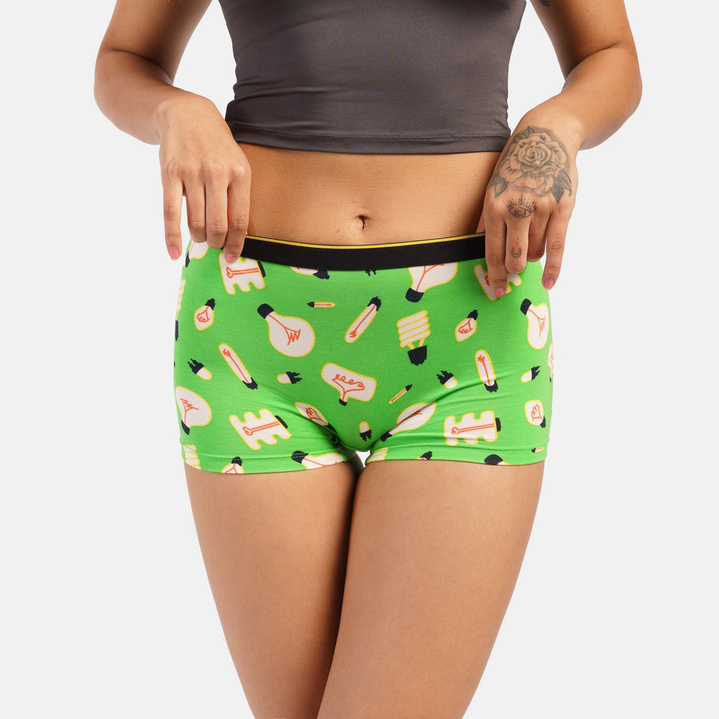 Bummer Soft Modal Boy Shorts Current Affairs Back 