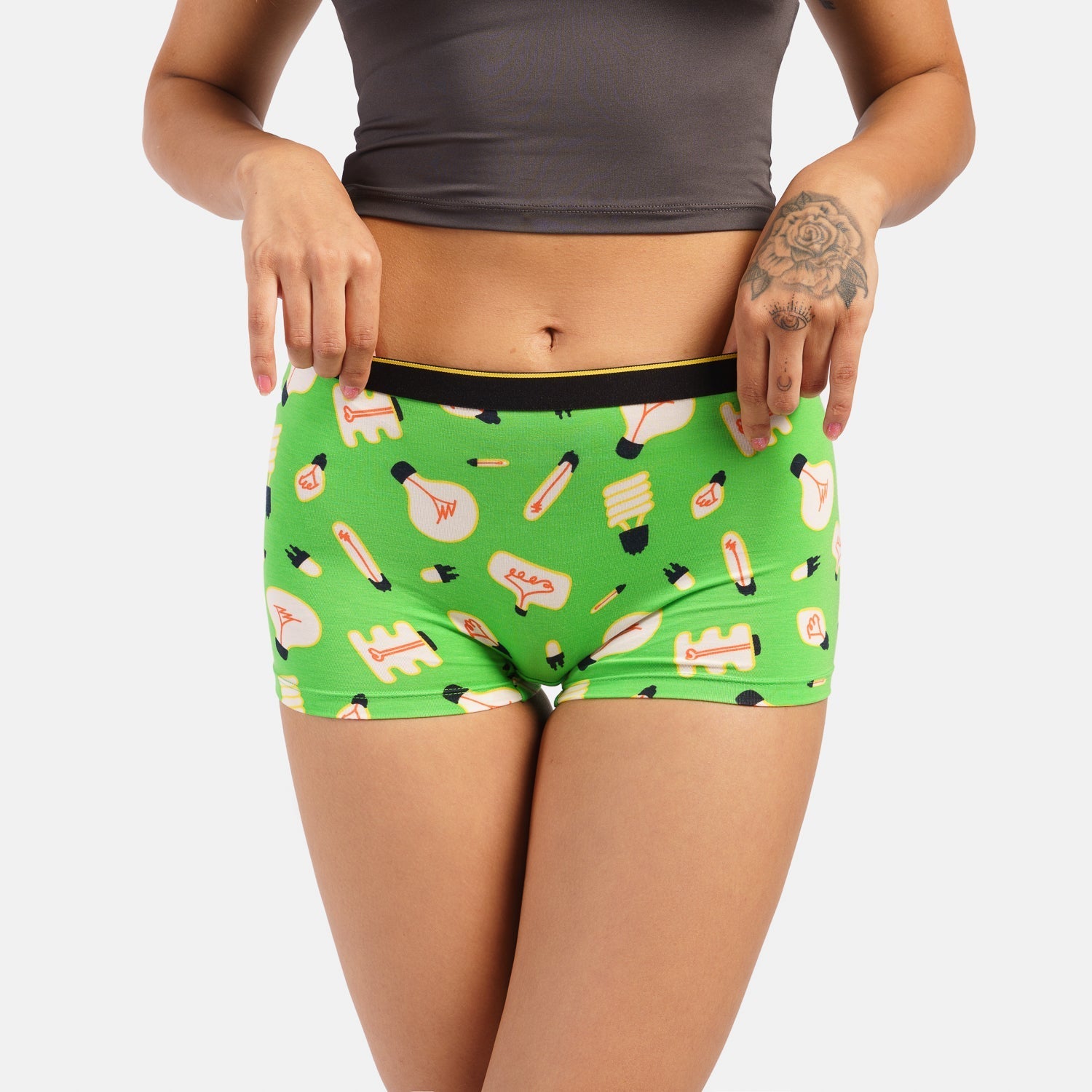 Bummer Soft Modal Boy Shorts Current Affairs Back 