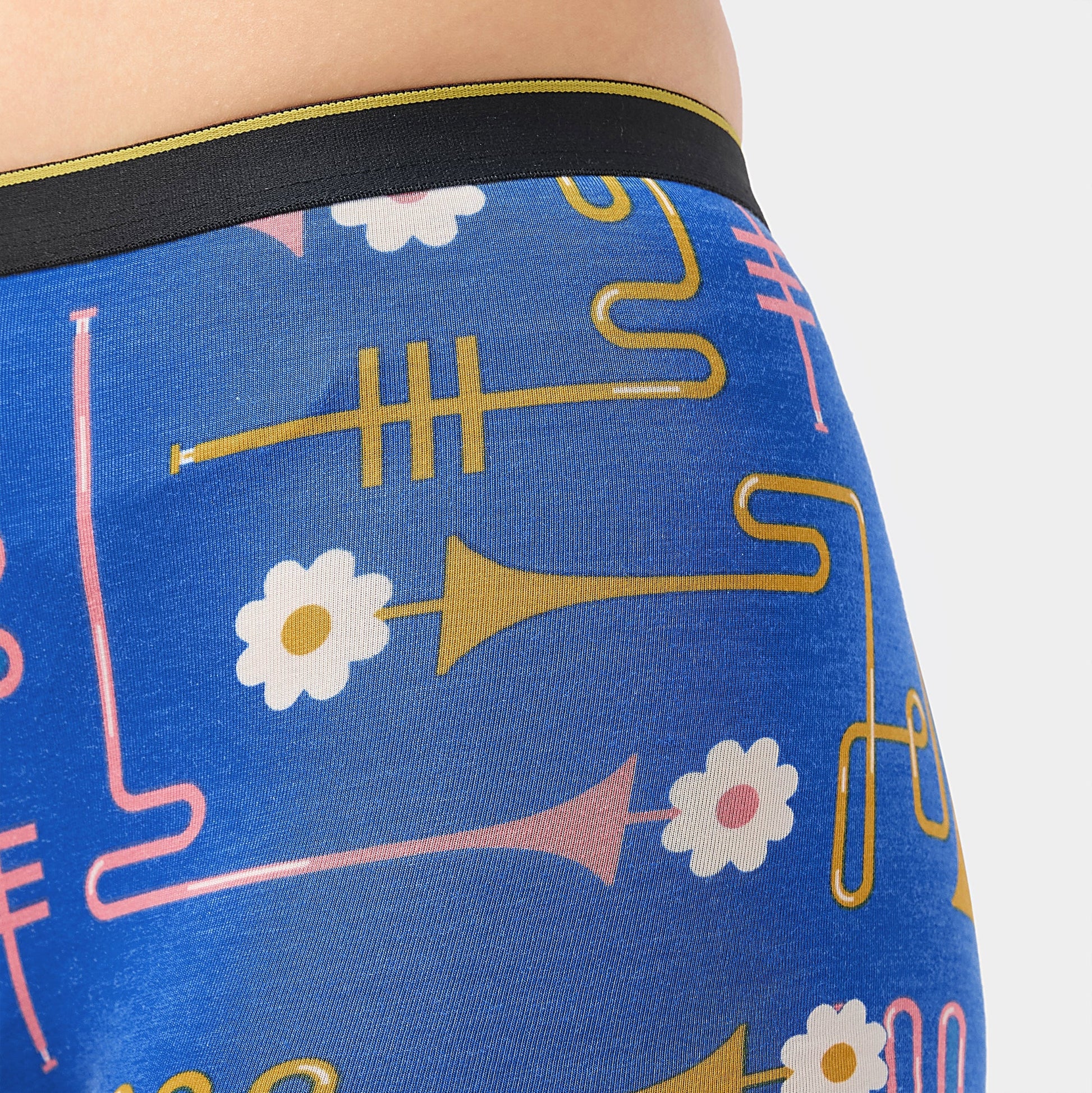 Bummer Soft Modal Boy Shorts Dixie Blues Zoom 