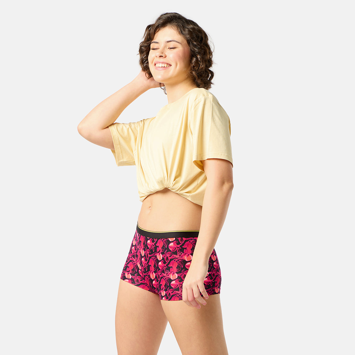Bummer Soft Modal Boy Shorts Garden of Teas Back 
