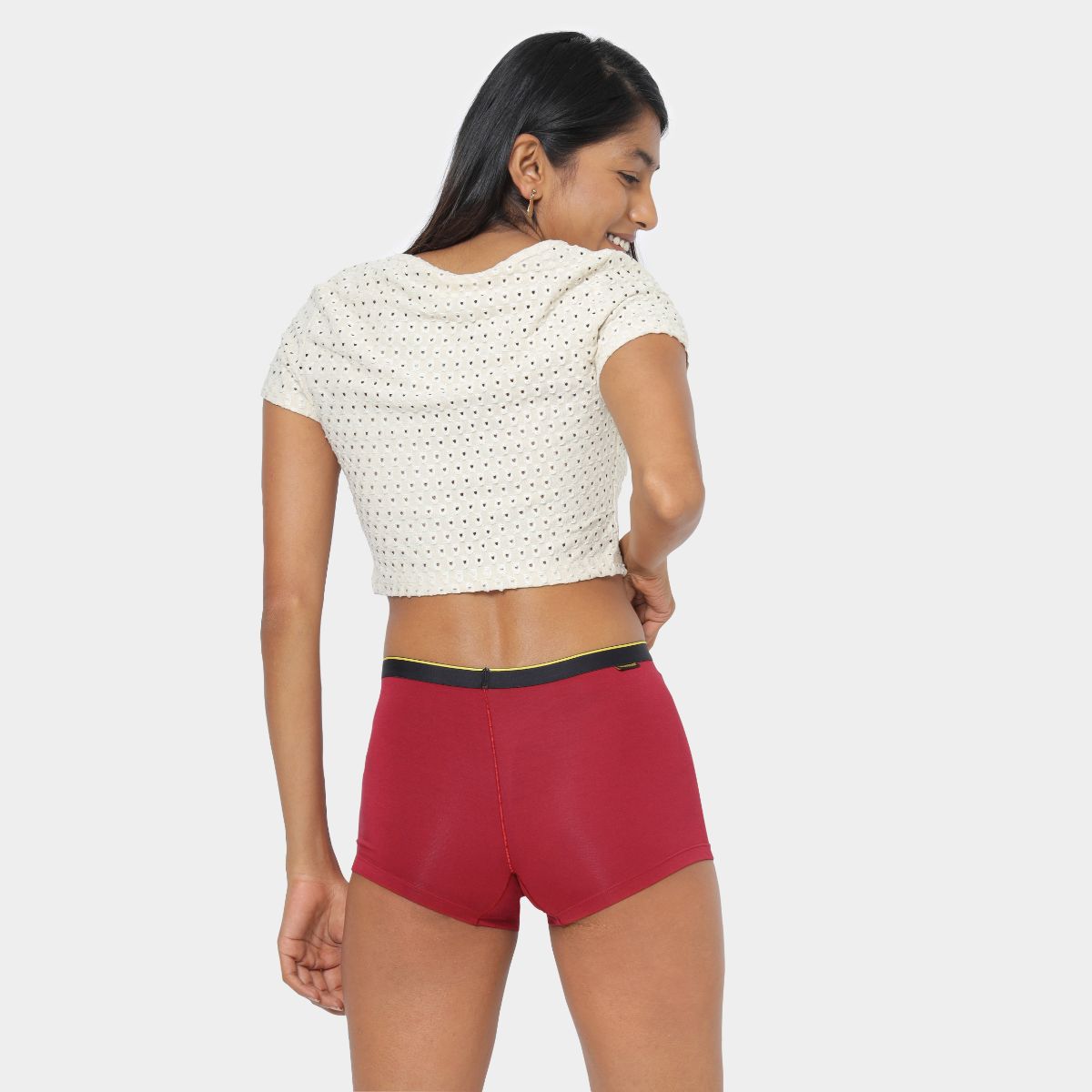 Bummer Soft Modal Boy Shorts Gelada Back 