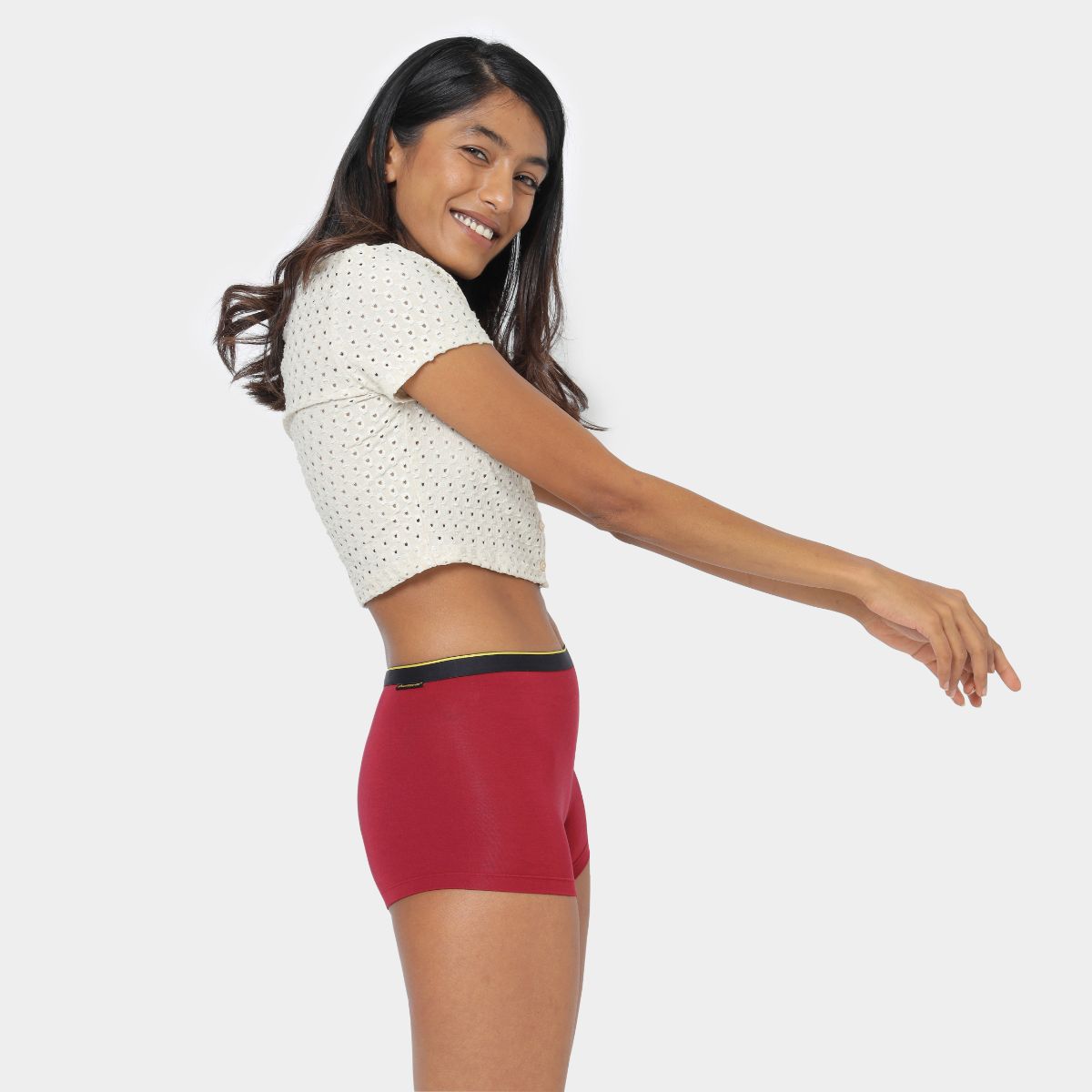 Bummer Soft Modal Boy Shorts Gelada Side 
