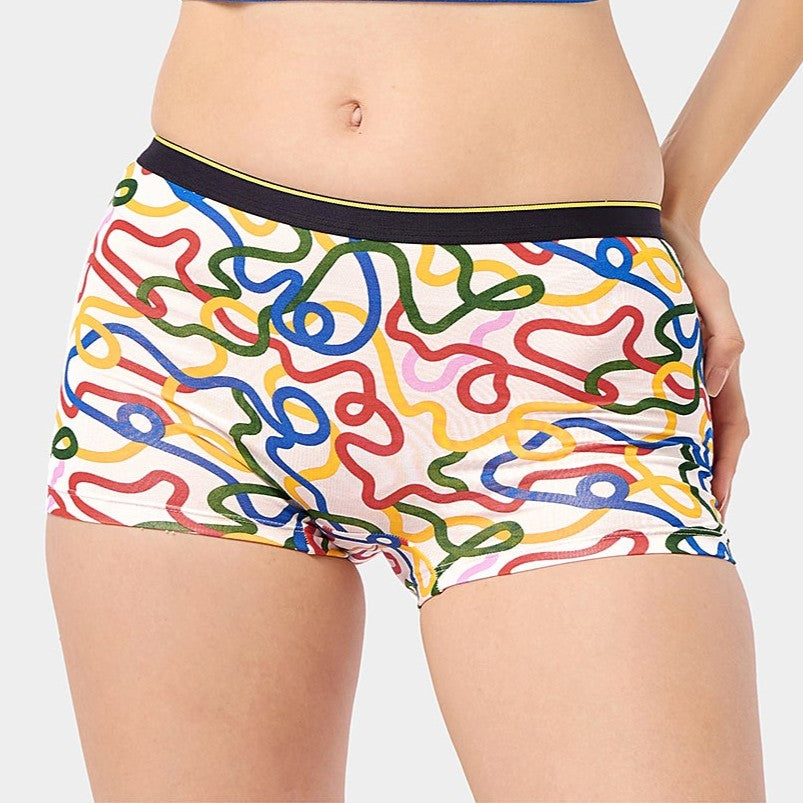 Modal Boy Shorts - String Theory
