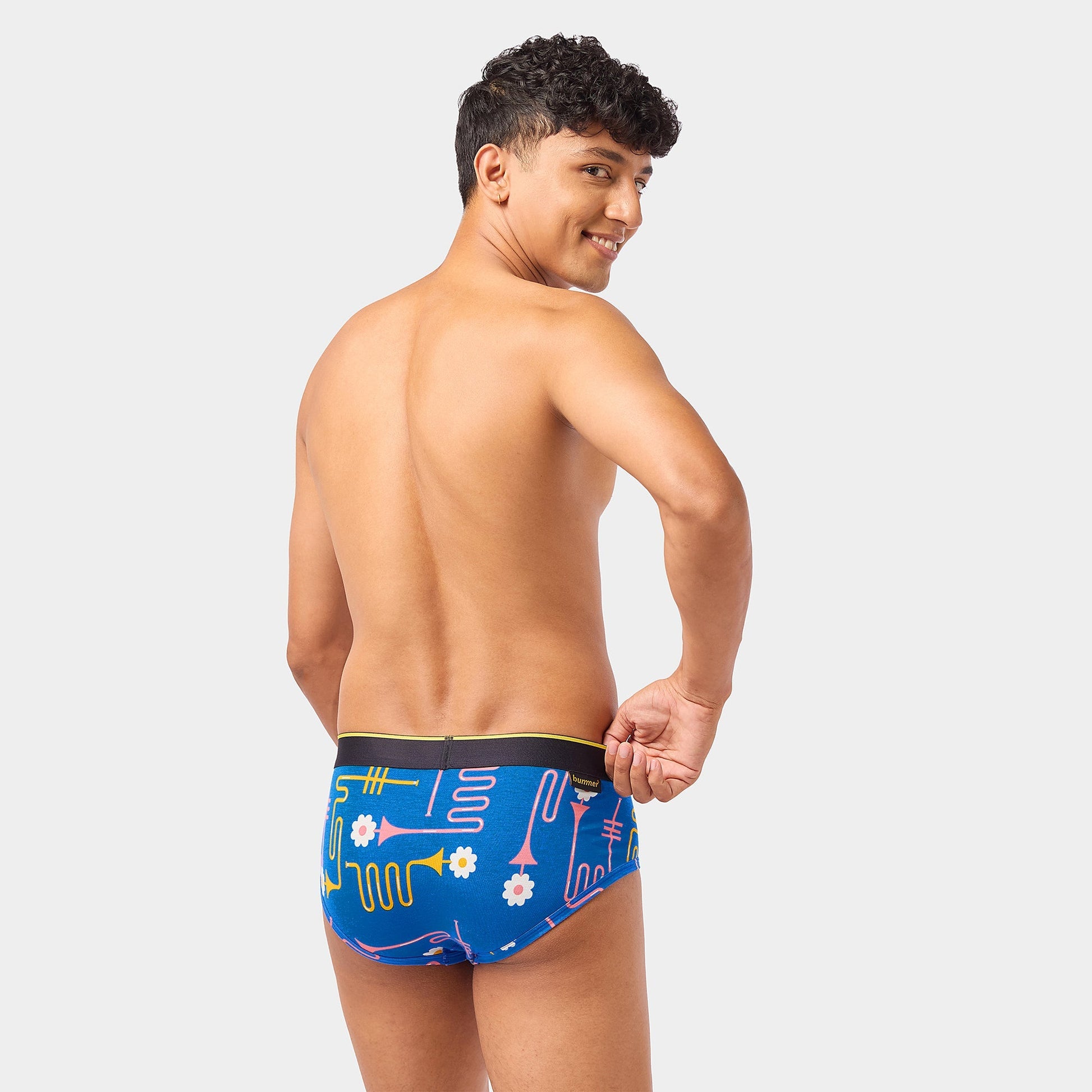 Bummer Soft Modal Briefs Dixie Blues Back 