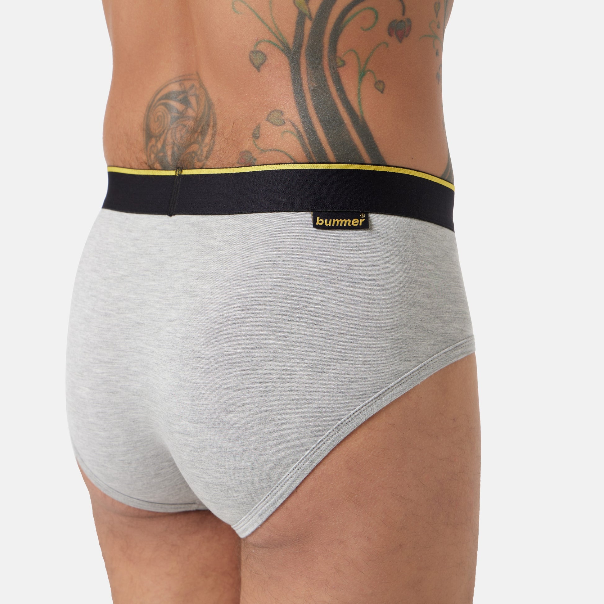 Bummer Soft Modal Briefs Grey Melange Zoom 