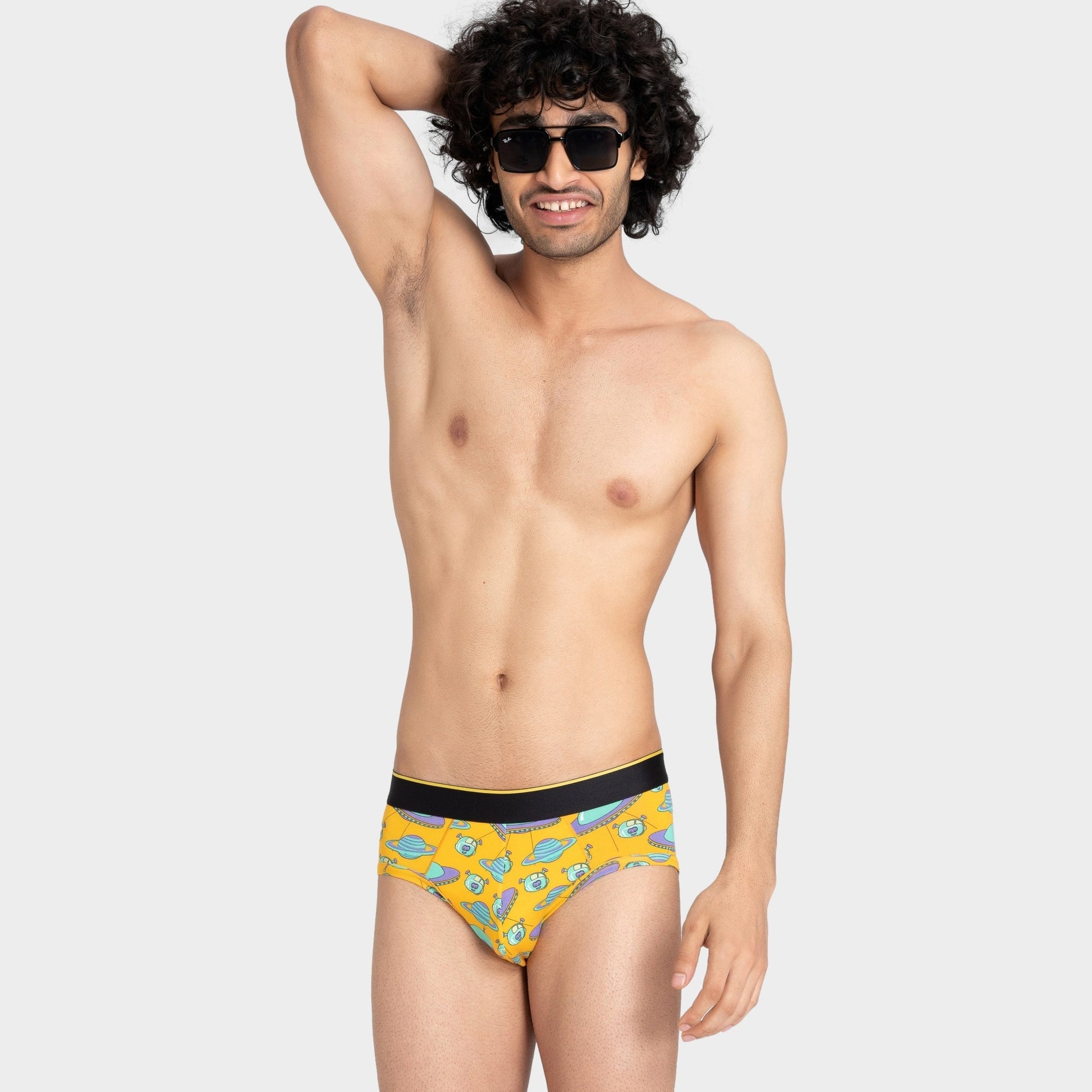 Bummer Soft Modal Briefs Spacepunks Front 