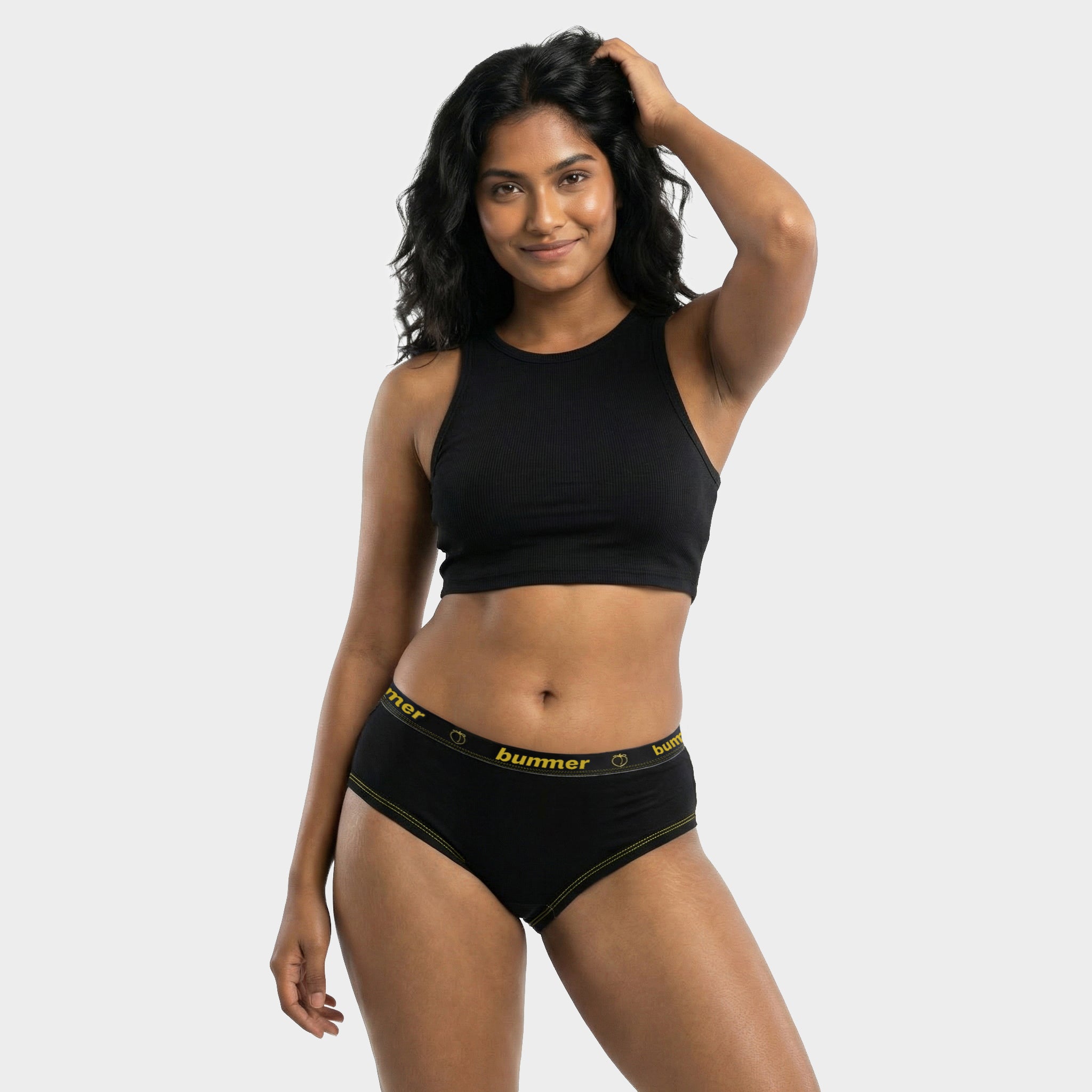 Cotton Stretch Hipster - Noir