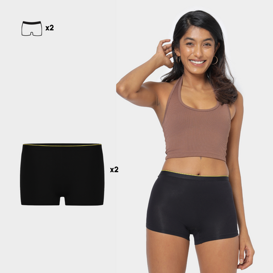 Boy Shorts - Nox 2 Pack