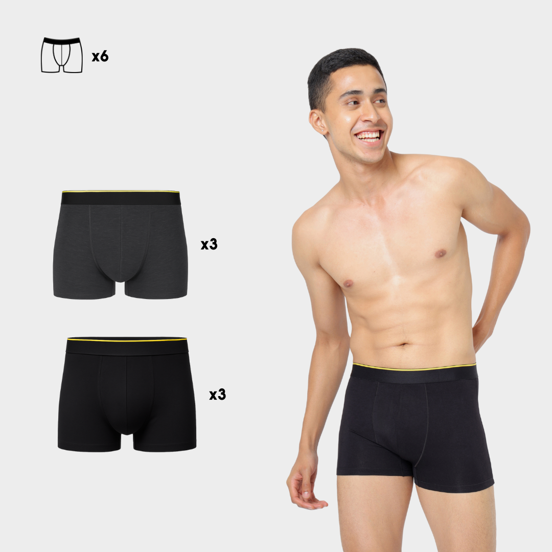 Bummer Soft Modal Trunks 6 Pack Front 