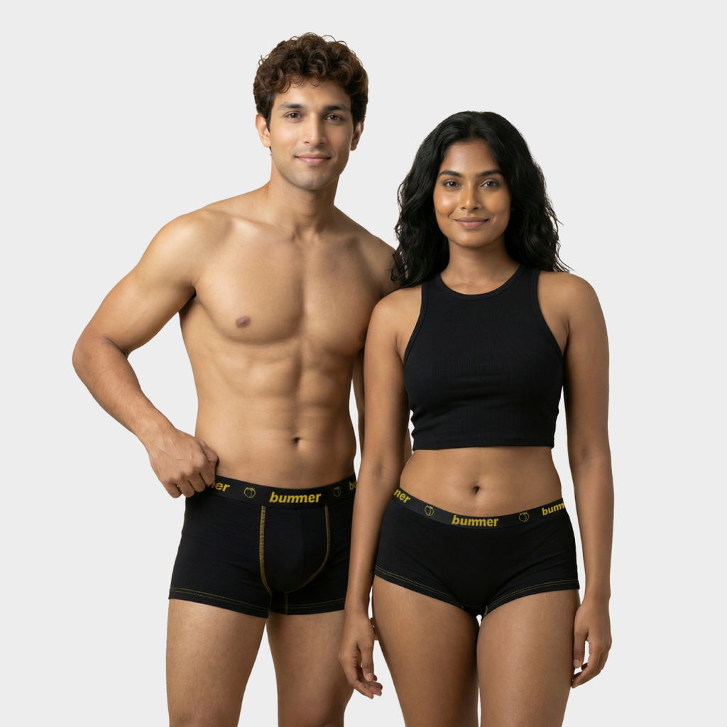 Trunks & Boy Short Matching Set - Noir