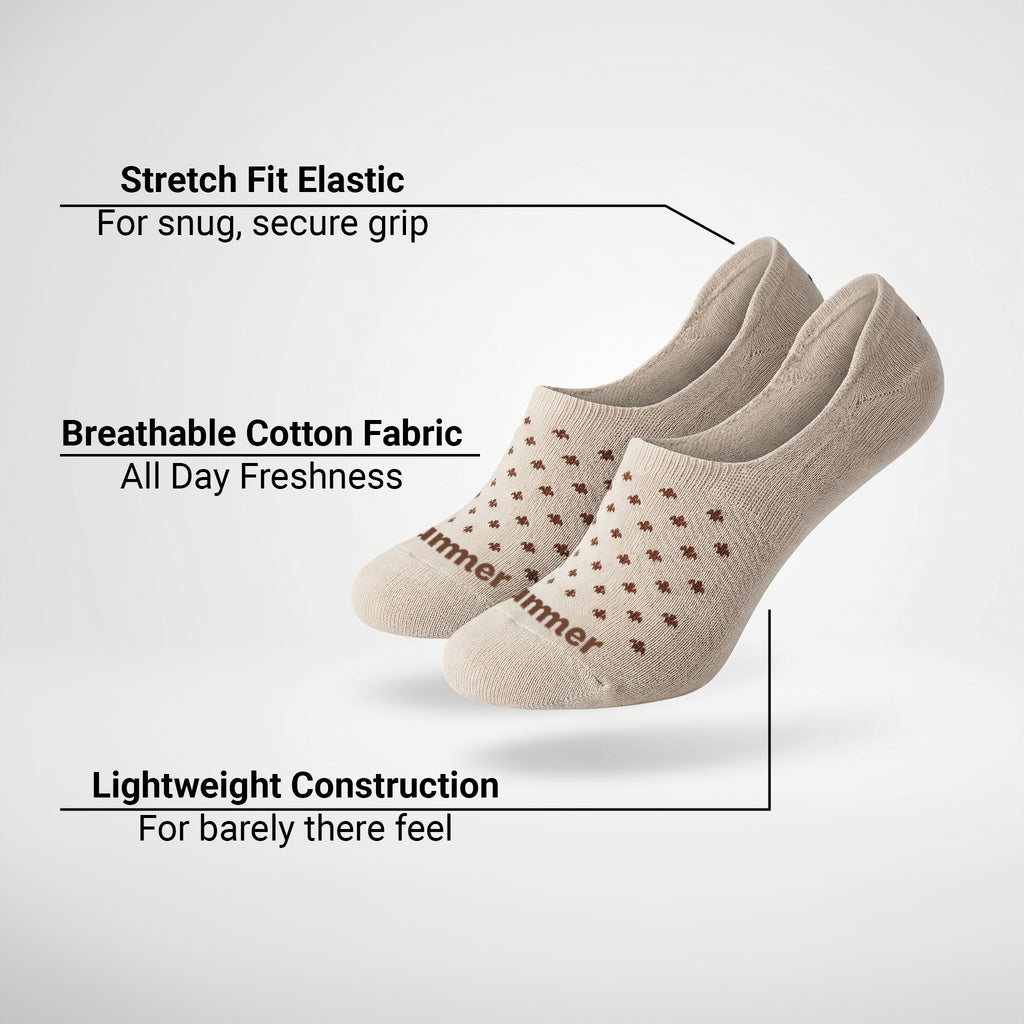 Unisex No Show Socks - 2 Pack