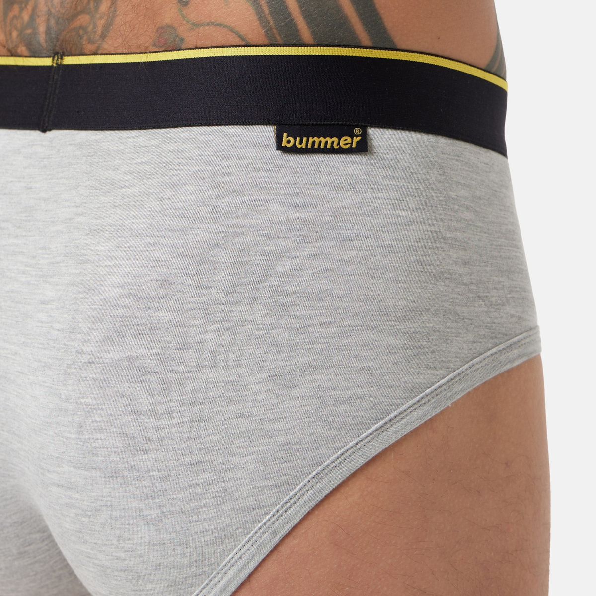 Modal Stretch Brief - Grey Melange