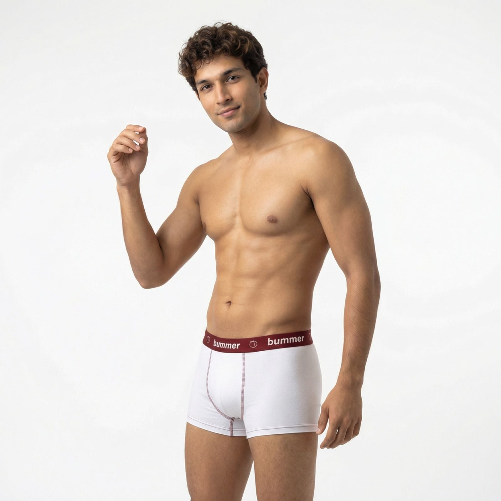 Cotton Stretch Trunks - Blanc