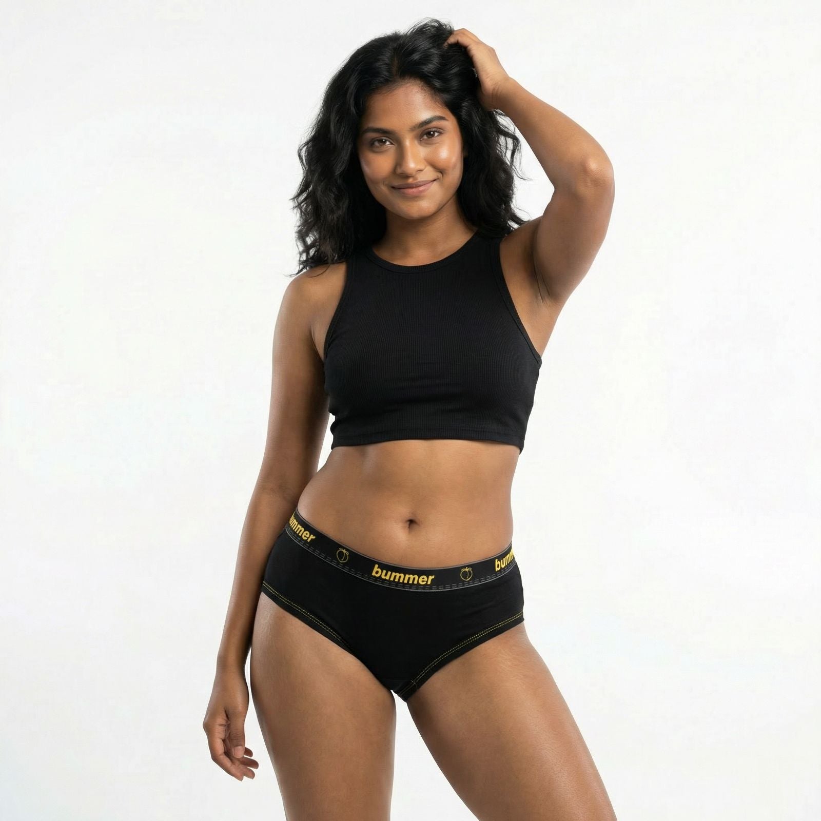 Cotton Stretch Hipster - Noir