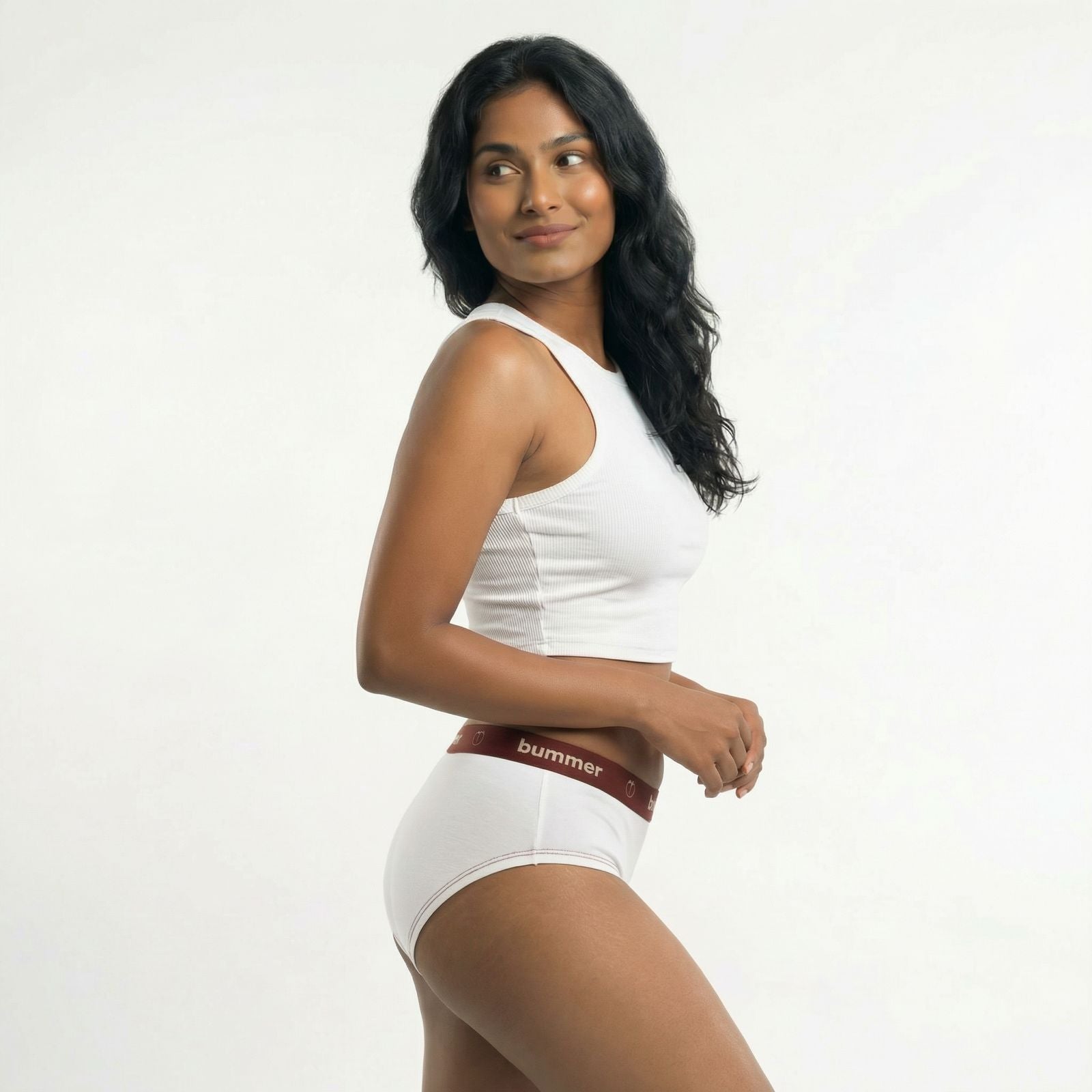 Cotton Stretch Hipster - Blanc