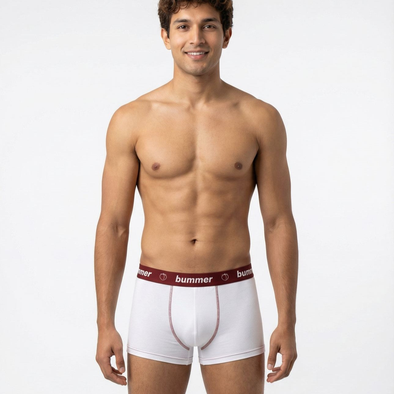 Cotton Stretch Trunks - Blanc