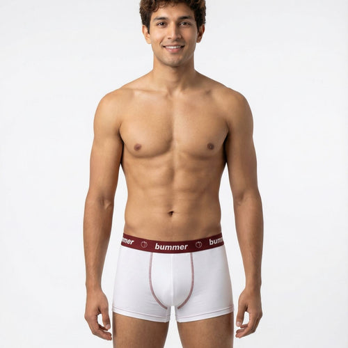 Cotton Stretch Trunks - Blanc