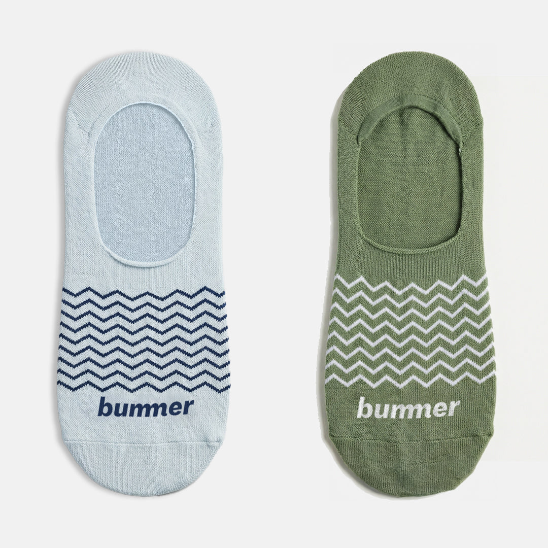 Unisex No Show Socks - 2 Pack