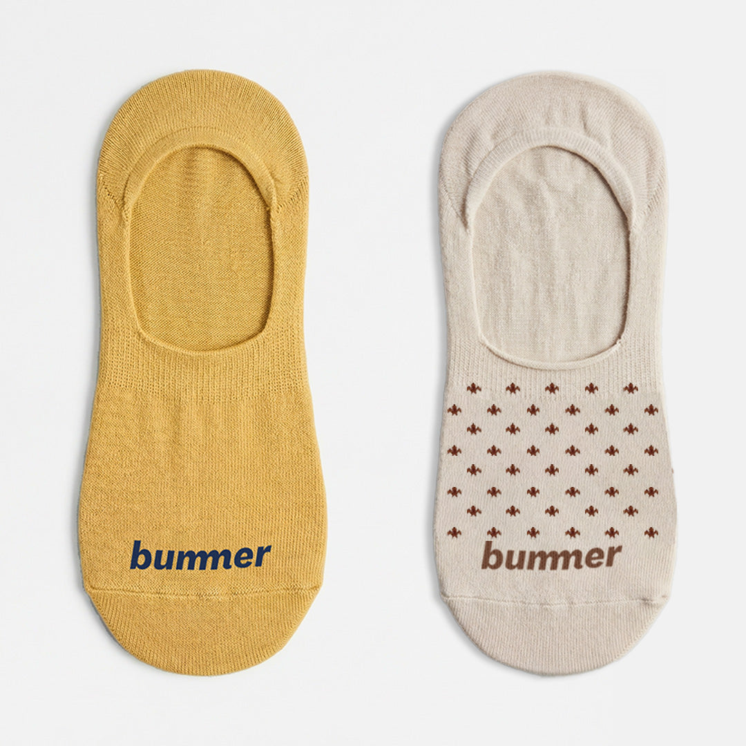 Unisex No Show Socks - 2 Pack