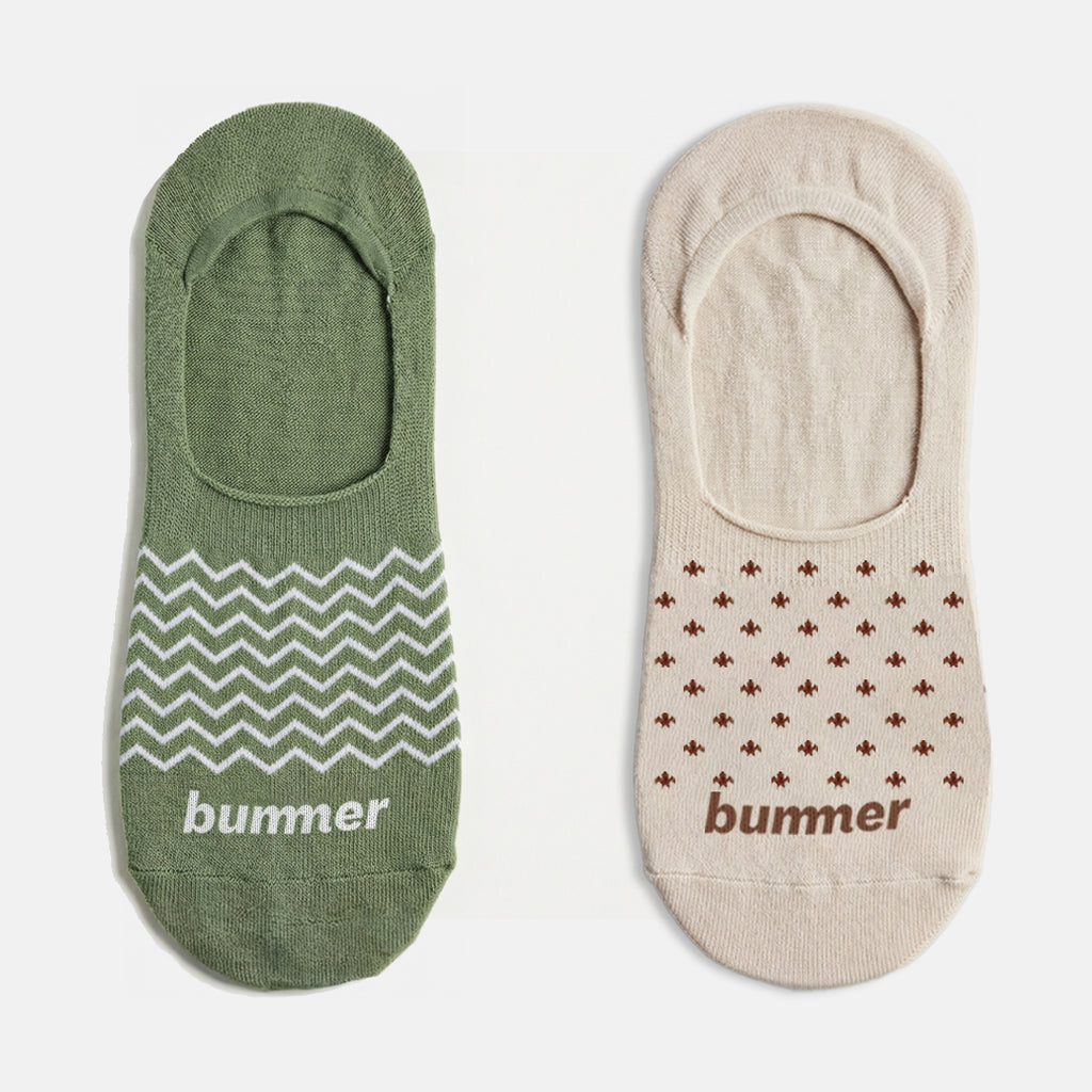 Unisex No Show Socks - 2 Pack