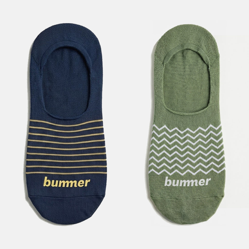 Unisex No Show Socks - 2 Pack