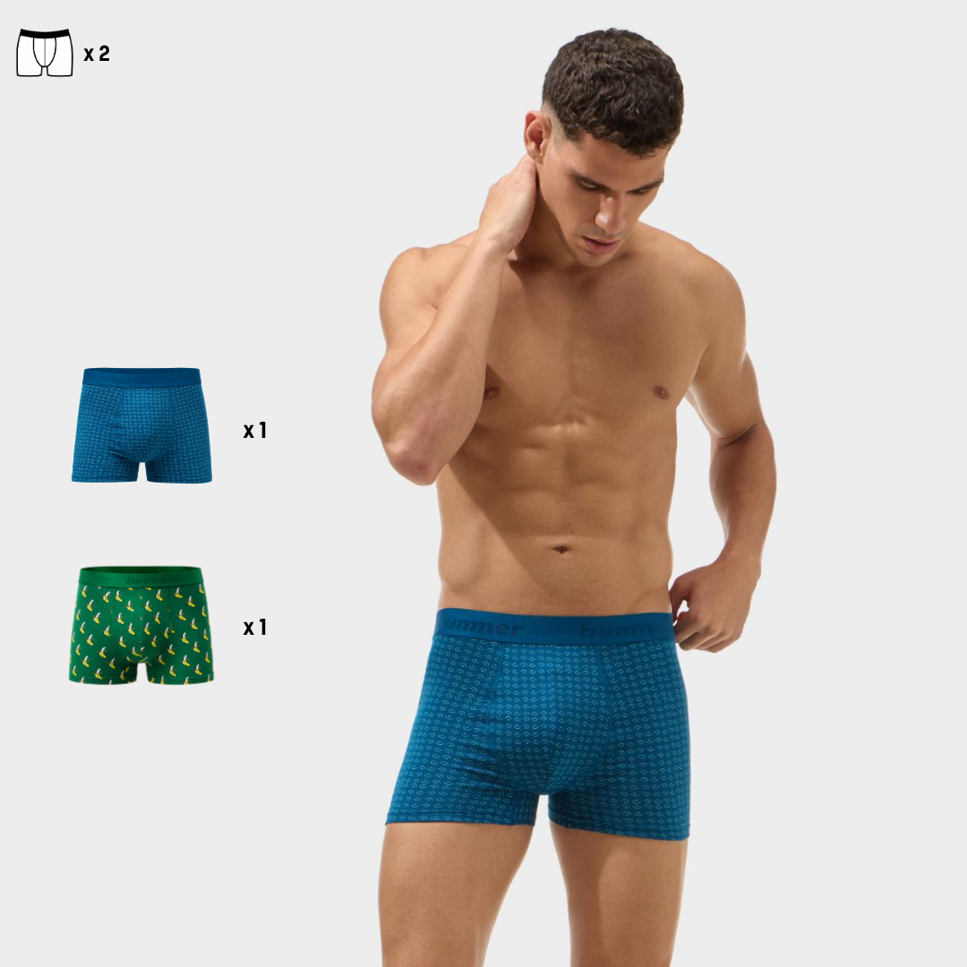 Cotton Stretch Trunks - 2 Pack
